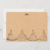 ヴィンテージプリンセス誕生日 招待状 (裏面)