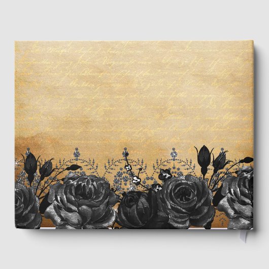 ヴィンテージプリンセス ブラック バタフライ キンセアニエラ ゲストブック (裏面)