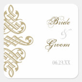 ヴィンテージプリンタのオーナメントシールに一致 スクエアシール (正面)