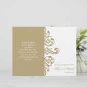 ヴィンテージプリンタのオーナメントフォーマル結婚式 プログラム (スタンド正面)