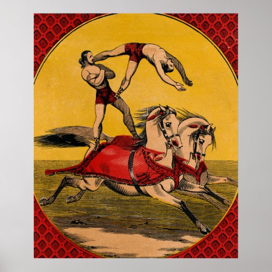 ヴィンテージプリントのバレーバックライダーがスタントを完成 ポスター (正面)