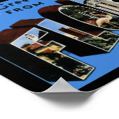 ヴィンテージプリントグリーティングフロリダ ポスター (角)