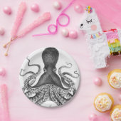 ヴィンテージプリントタコ ペーパープレート (パーティー)