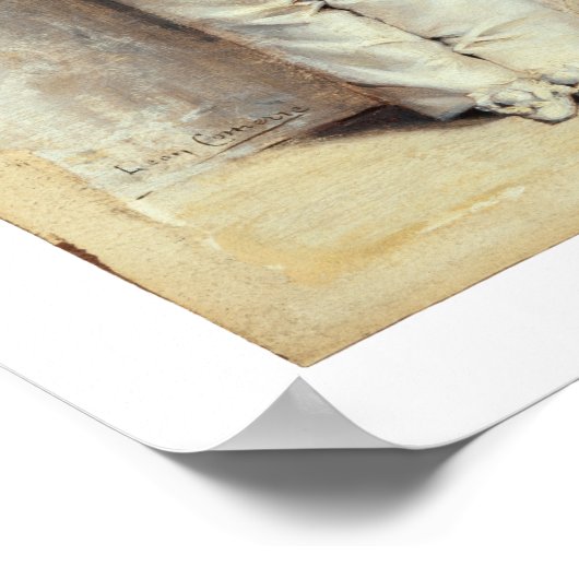 ヴィンテージプリントピエロトルルートギターミュージシャン ポスター (角)