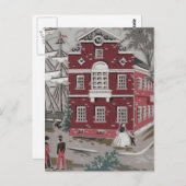 ヴィンテージプリントボストン ポストカード (正面/裏面)