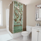 ヴィンテージプリントマーメイドシャワーカーテン シャワーカーテン (インサイチュ)