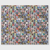 ヴィンテージプリント包装紙 ラッピングペーパー (フラット)