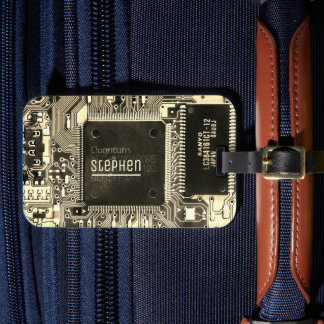ヴィンテージプリント基板ギーク電子PCB ラゲッジタグ