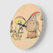 ヴィンテージプリント ラージ壁時計 (傾斜)