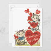 ヴィンテージプリン糞バレンタイン シーズンポストカード (正面/裏面)