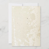 ヴィンテージプルメリアとアイビーカスタムベージュ結婚ズ 招待状 (裏面)