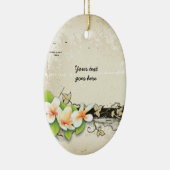 ヴィンテージプルメリアとアイビーグランジカスタムオーナメント セラミックオーナメント (右)