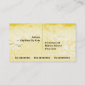 ヴィンテージプルメリアインテリアデザイナー名刺 名刺 (裏面)