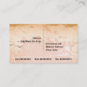 ヴィンテージプルメリアインテリアデザイナー名刺 名刺 (裏面)