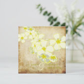 ヴィンテージプルメリアレイ/DIY招待状 招待状 (スタンド正面)