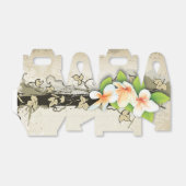 ヴィンテージプルメリア&アイビーカスタムベージュ結婚ズ フェイバーボックス (折り畳みなし)