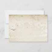 ヴィンテージプルメリア&アイビーゲウェディングRSVP 出欠カード (裏面)