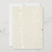 ヴィンテージプルメリア&アイビー結婚のリハーサルディナー 招待状 (裏面)