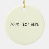 ヴィンテージプルメリアAlohaカスタマイズ可能 セラミックオーナメント (裏面)