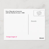 ヴィンテージプレイスデラコンコルドパリポストカード ポストカード (裏面)