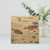 ヴィンテージプレイスフィッシュおもしろい、引っ越し祝いパーティーパーティー 招待状 (スタンド正面)