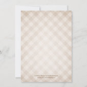 ヴィンテージプレイド私はBBQブライダルシャワー招待状を行う 招待状 (裏面)