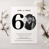 ヴィンテージプレイド60誕生日フォト招待状 招待状