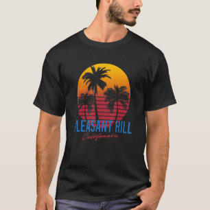 ヴィンテージプレザントヒルカリフォルニアパームツリーズサンセット Tシャツ