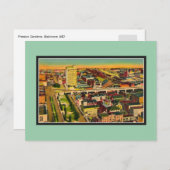 ヴィンテージプレストンガーデンズボルチモアMD ポストカード (正面/裏面)