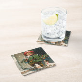 ヴィンテージプレゼント スクエアペーパーコースター (インサイチュ)