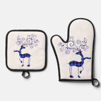 ヴィンテージプレドトナカイ 鍋つかみ&鍋敷きセット