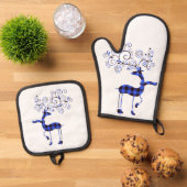 ヴィンテージプレドトナカイ 鍋つかみ&鍋敷きセット (トップダウン)