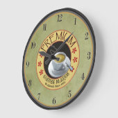 ヴィンテージプレミアムコーヒーブレンドキッチン ラージ壁時計 (傾斜)