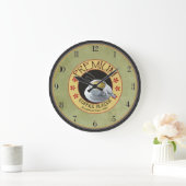 ヴィンテージプレミアムコーヒーブレンドキッチン ラージ壁時計 (ホーム)