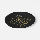 ヴィンテージプレミアム1952 70誕生日 ペーパープレート (アングル)