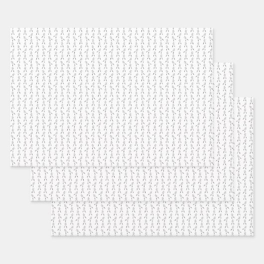 ヴィンテージプレーヤーカスタムの背景色 ラッピングペーパーシート (セット)