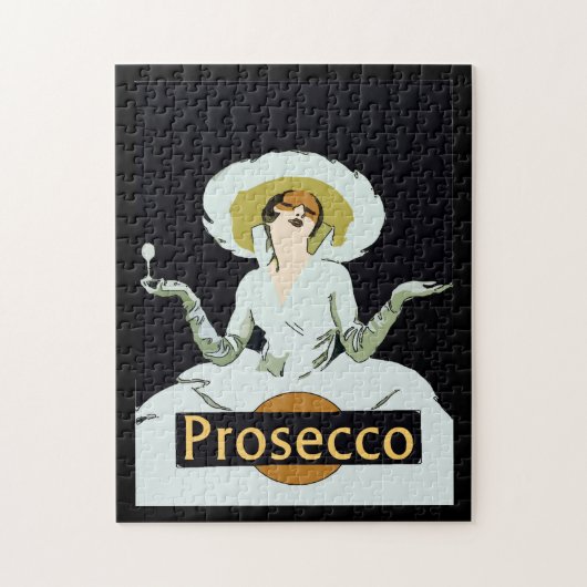 ヴィンテージプロセッコワインポスター ジグソーパズル (縦)