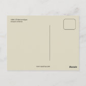 ヴィンテージプロディガールソンマイムブラックとホワイトスケッチ ポストカード (裏面)