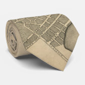ヴィンテージプロビデンスロードアイランドの地図(1823年) ネクタイ (ロール)