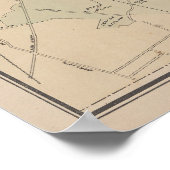 ヴィンテージプロビデンスロードアイランドの地図(1901年) ポスター (角)