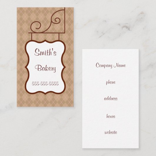 ヴィンテージプロフェッショナルサイン名刺 名刺 (正面/裏面)