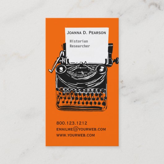 ヴィンテージプロフェッショナルタ芸術的イプライタ 名刺 (正面)