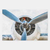 ヴィンテージプロペラ ラッピングペーパーシート (正面2)