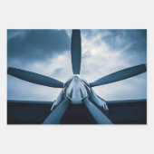 ヴィンテージプロペラ ラッピングペーパーシート (正面)