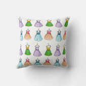 ヴィンテージプロムパーティードレスレトロ1950sファッション クッション (裏面)