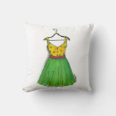 ヴィンテージプロムパーティードレスレトロ1950sファッション クッション (正面)