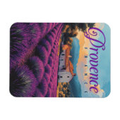 ヴィンテージプロヴァンスラベンダーフィールズトラベル マグネット (横)