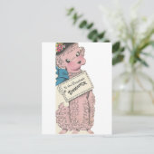 ヴィンテージプードル娘 ポストカード (スタンド正面)