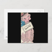 ヴィンテージプードル娘 ポストカード (正面/裏面)