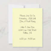 ヴィンテージプールパーティービーチ招待状フラッパクロッシュ 招待状 (裏面)